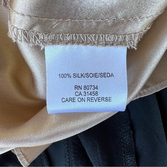 VTG BCBG Max Azria Y2K Black Silk Chiffon Halter Dress Whimsygoth Prom NWT Sz 4 - Picture 13 of 14